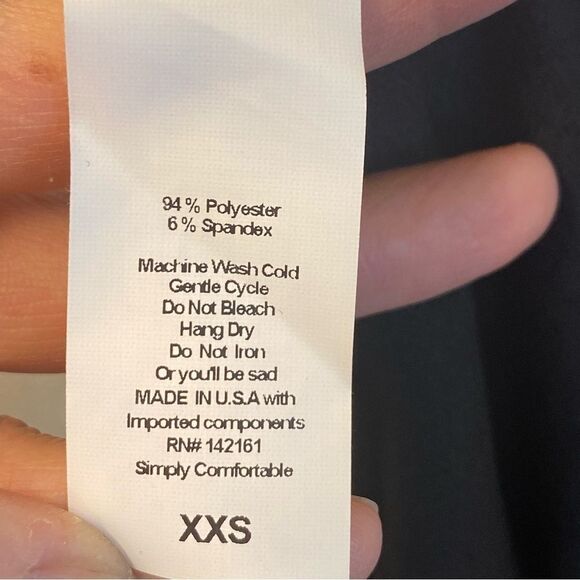 LuLaRoe CiCi Off Shoulder Black Dress Ruffles fitted LBD Size XXS Nwt - Picture 10 of 13